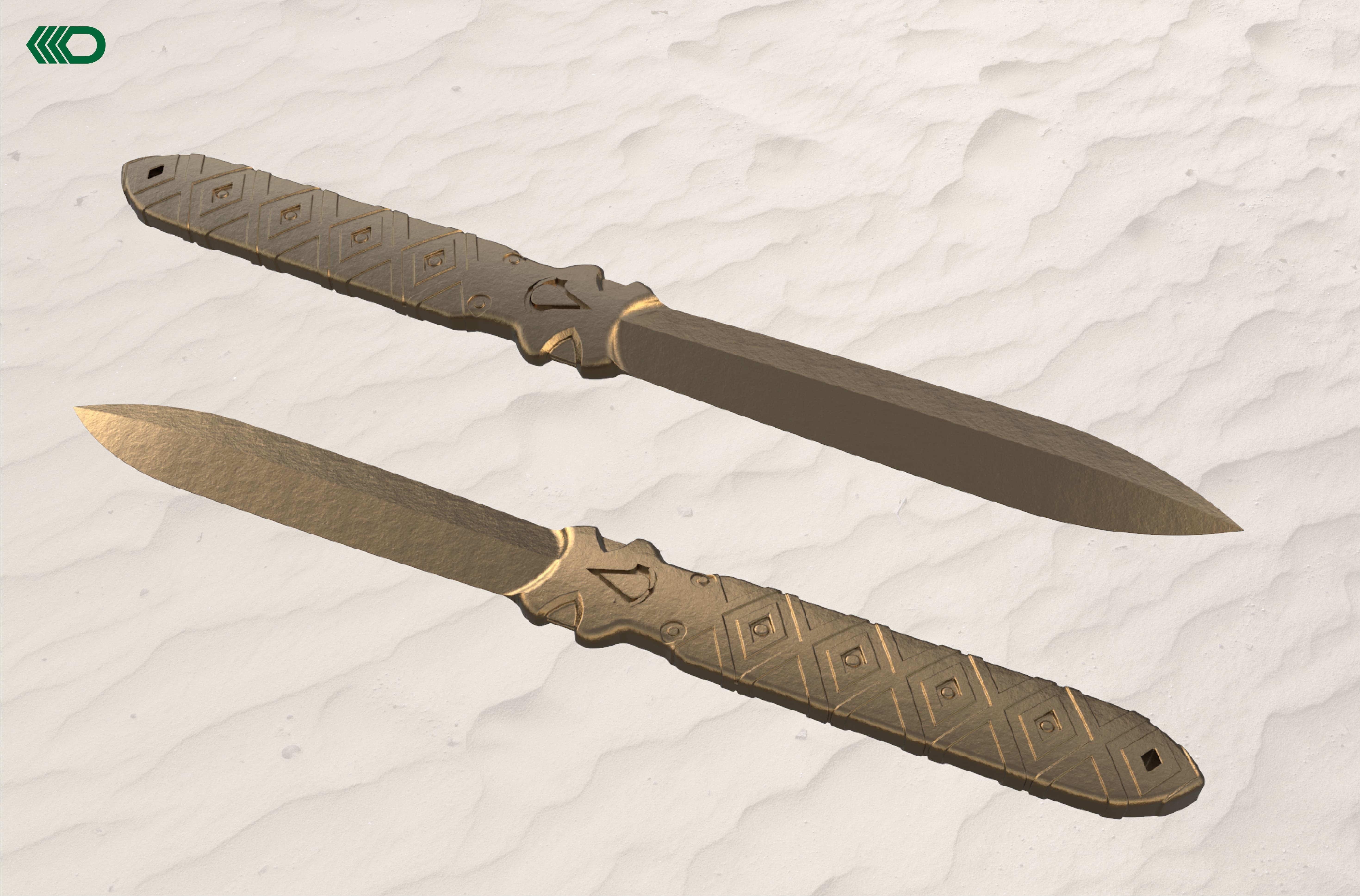 STL file Assassins Creed Edition Throwing Knife 🔪・3D printing design